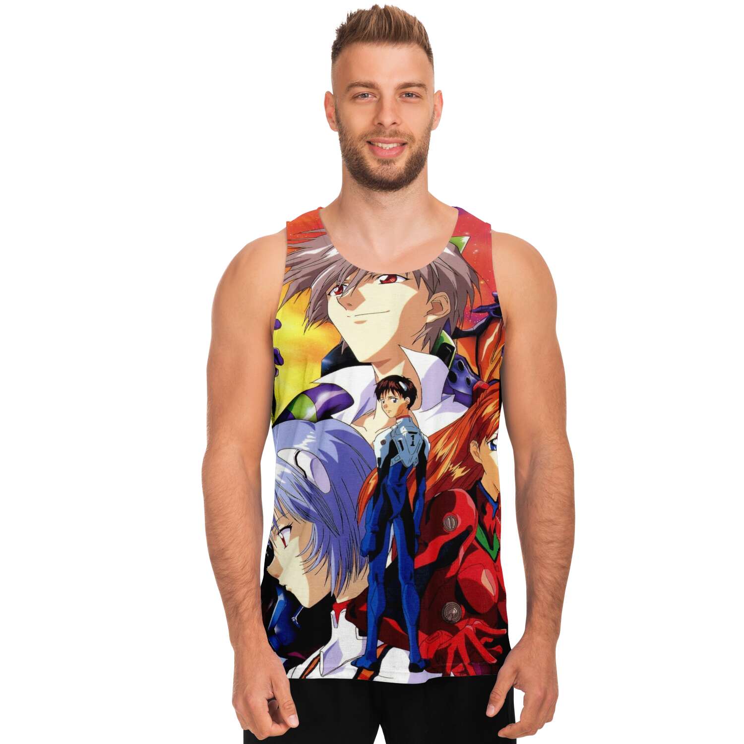 05ececd3574bf8406cf4acc3f4a7c4f3 tankTop male front - Evangelion Shop