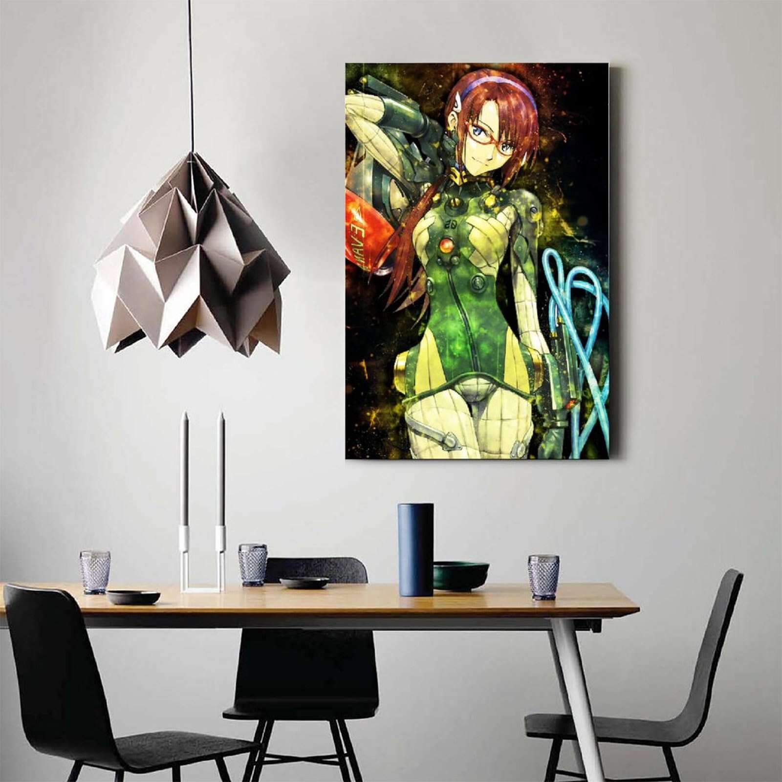 Anime Evangelion Girl MakinamiCanvas Painting Wall Art Posters and Prints Wall Pictures for Living Room Decoration 2 - Evangelion Shop