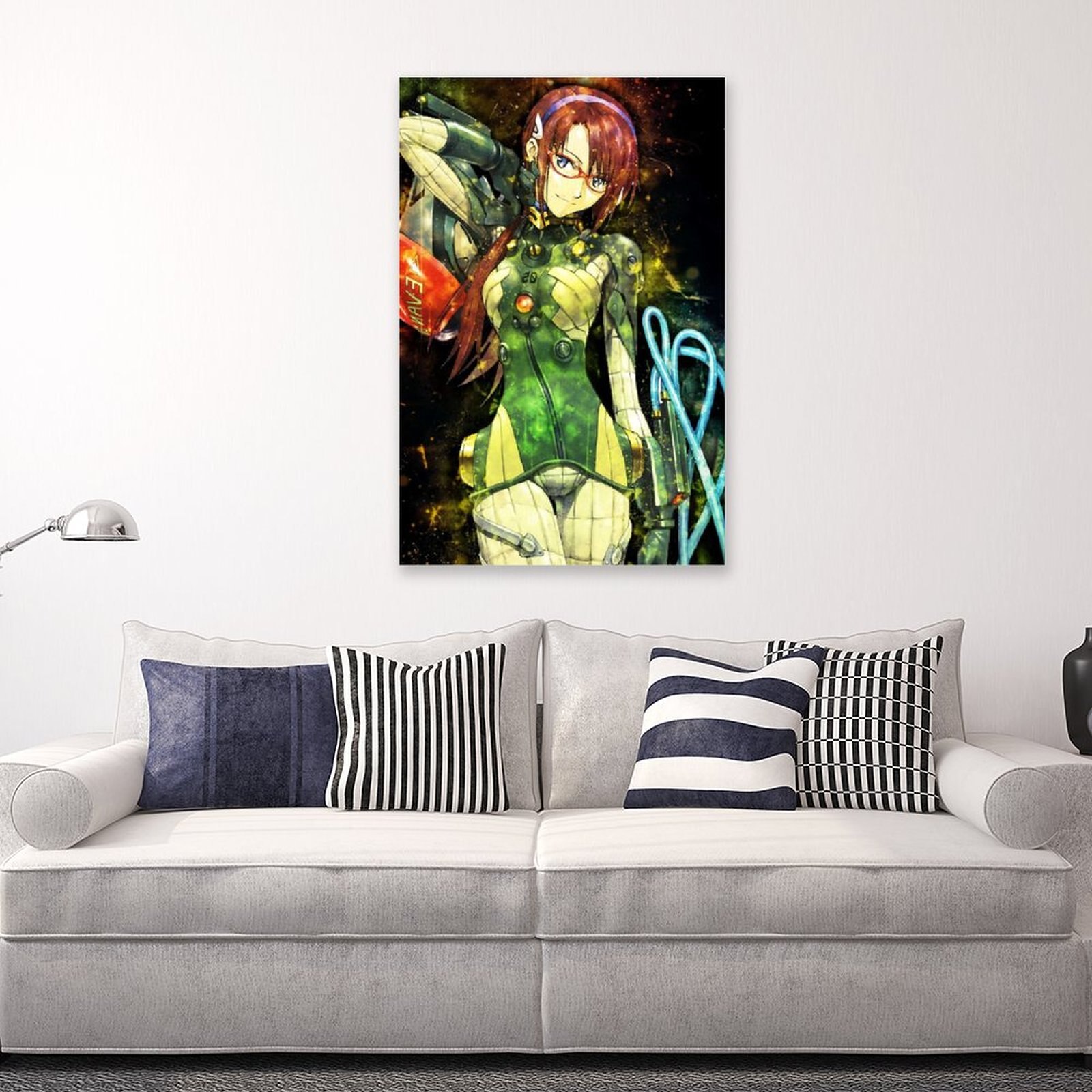 Anime Evangelion Girl MakinamiCanvas Painting Wall Art Posters and Prints Wall Pictures for Living Room Decoration 4 - Evangelion Shop