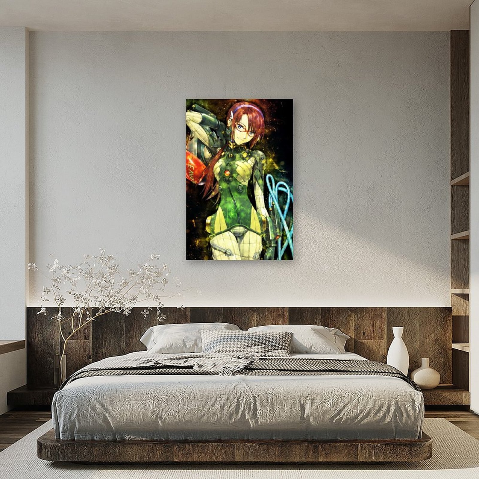 Anime Evangelion Girl MakinamiCanvas Painting Wall Art Posters and Prints Wall Pictures for Living Room Decoration 5 - Evangelion Shop