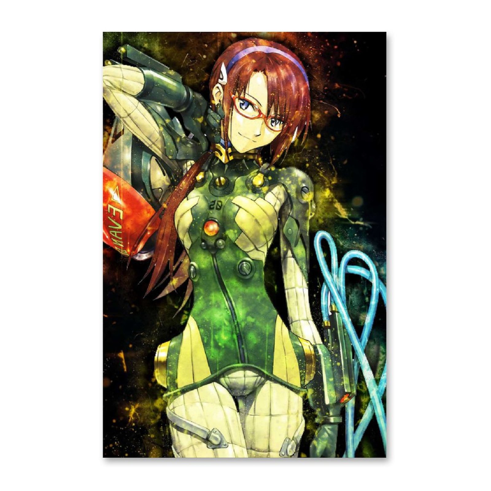 Anime Evangelion Girl MakinamiCanvas Painting Wall Art Posters and Prints Wall Pictures for Living Room Decoration - Evangelion Shop