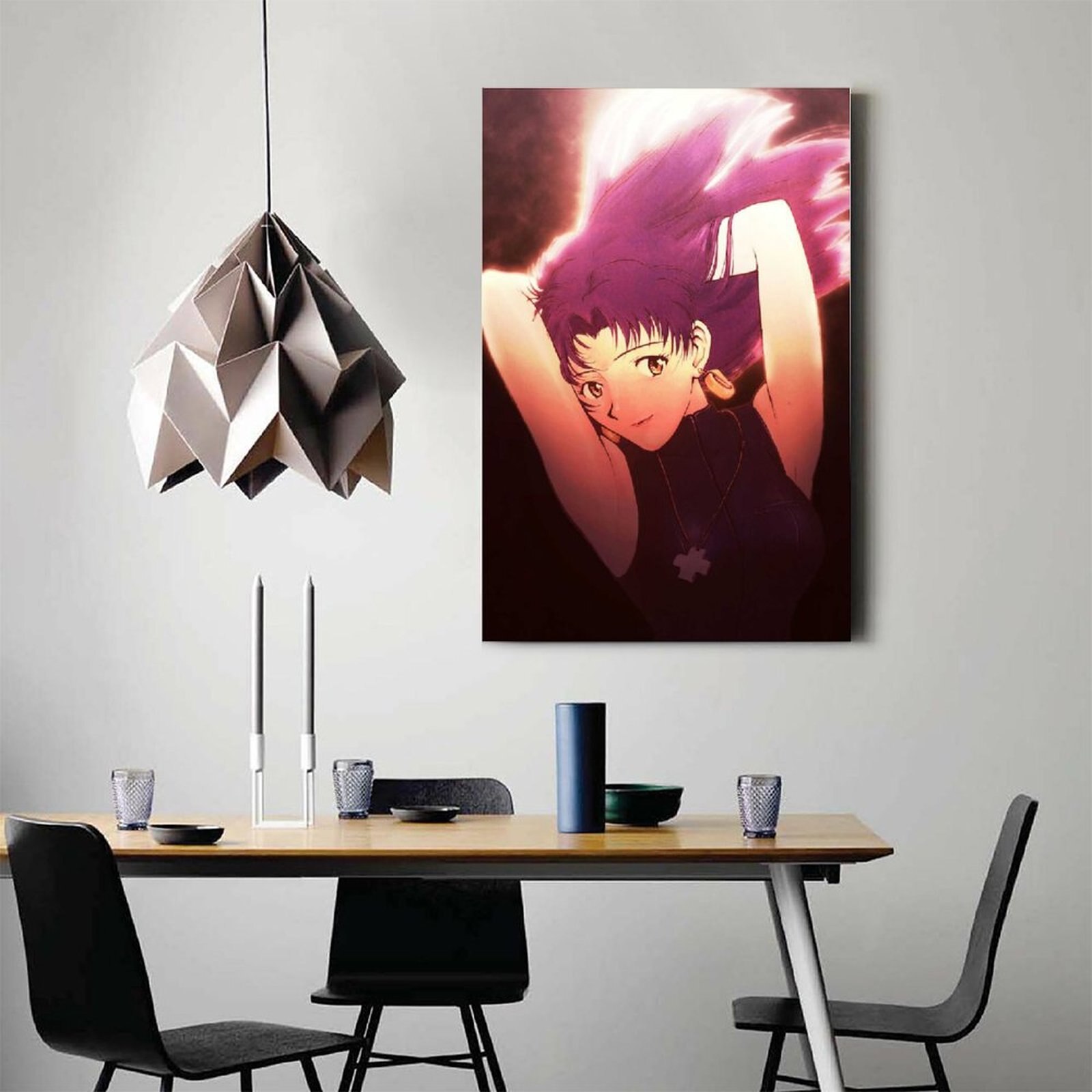 Anime Evangelion Misato GirlCanvas Painting Wall Art Posters and Prints Wall Pictures for Living Room Decoration 2 - Evangelion Shop