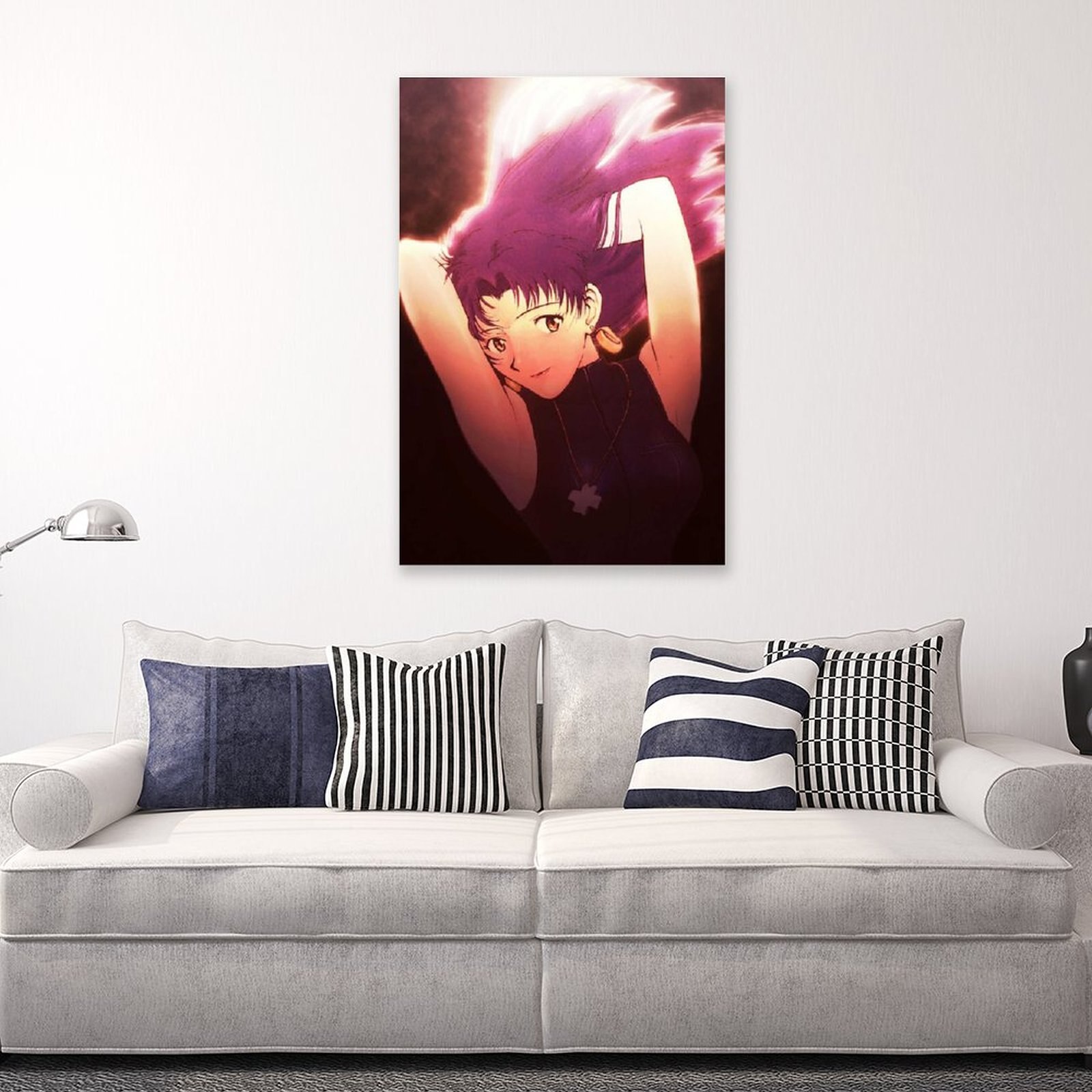 Anime Evangelion Misato GirlCanvas Painting Wall Art Posters and Prints Wall Pictures for Living Room Decoration 4 - Evangelion Shop
