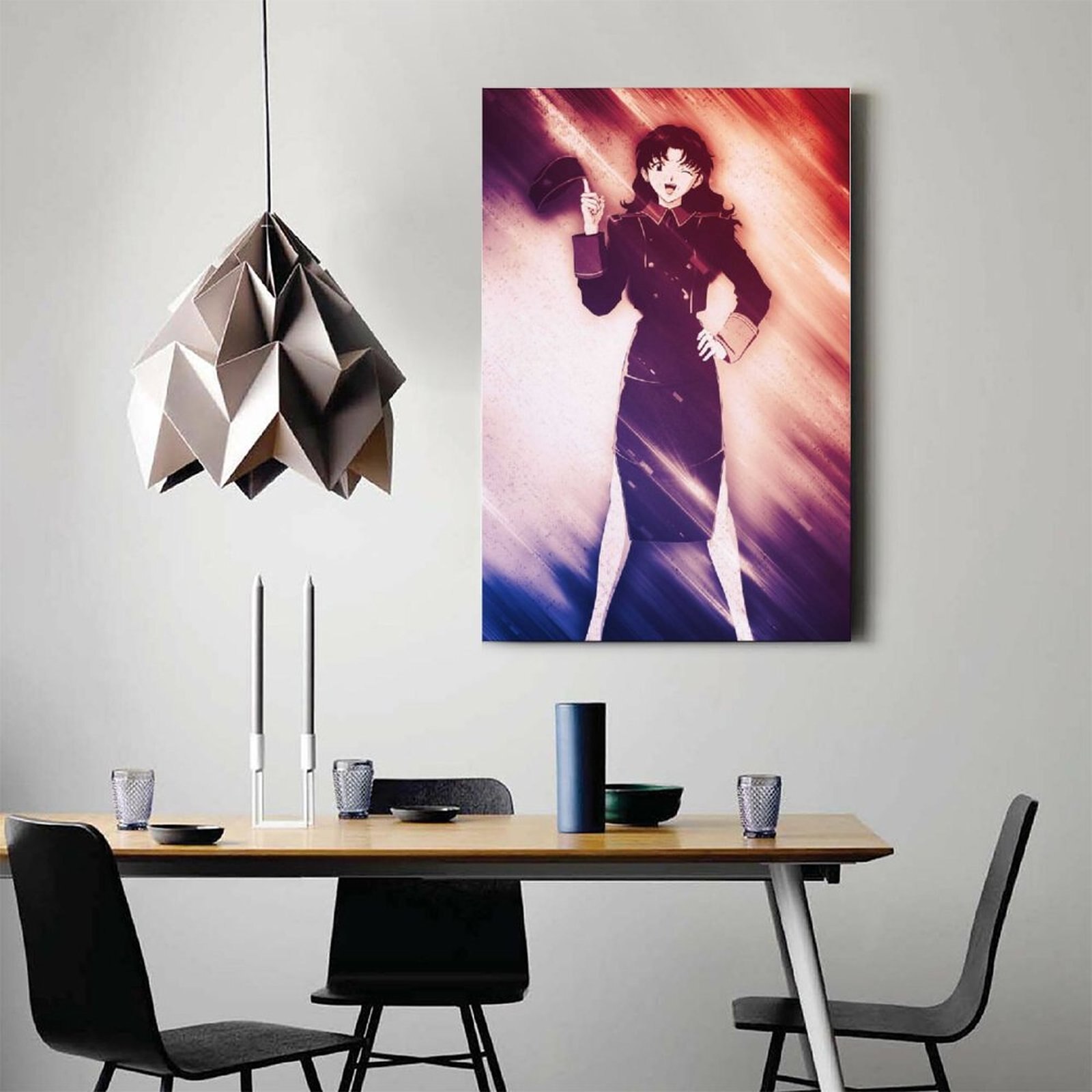 Anime Misato Evangelion GirlCanvas Painting Wall Art Posters and Prints Wall Pictures for Living Room Decoration 2 - Evangelion Shop