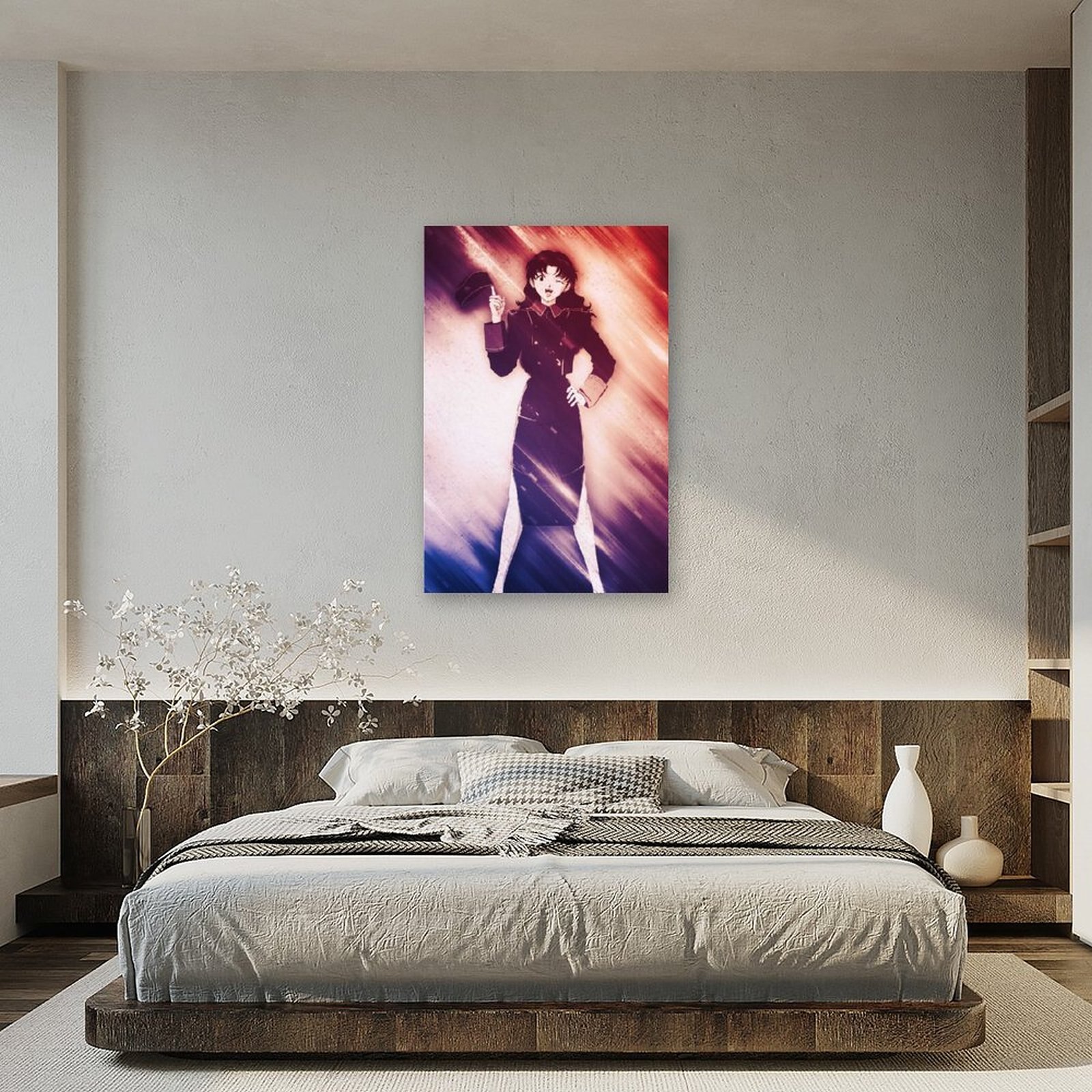 Anime Misato Evangelion GirlCanvas Painting Wall Art Posters and Prints Wall Pictures for Living Room Decoration 5 - Evangelion Shop