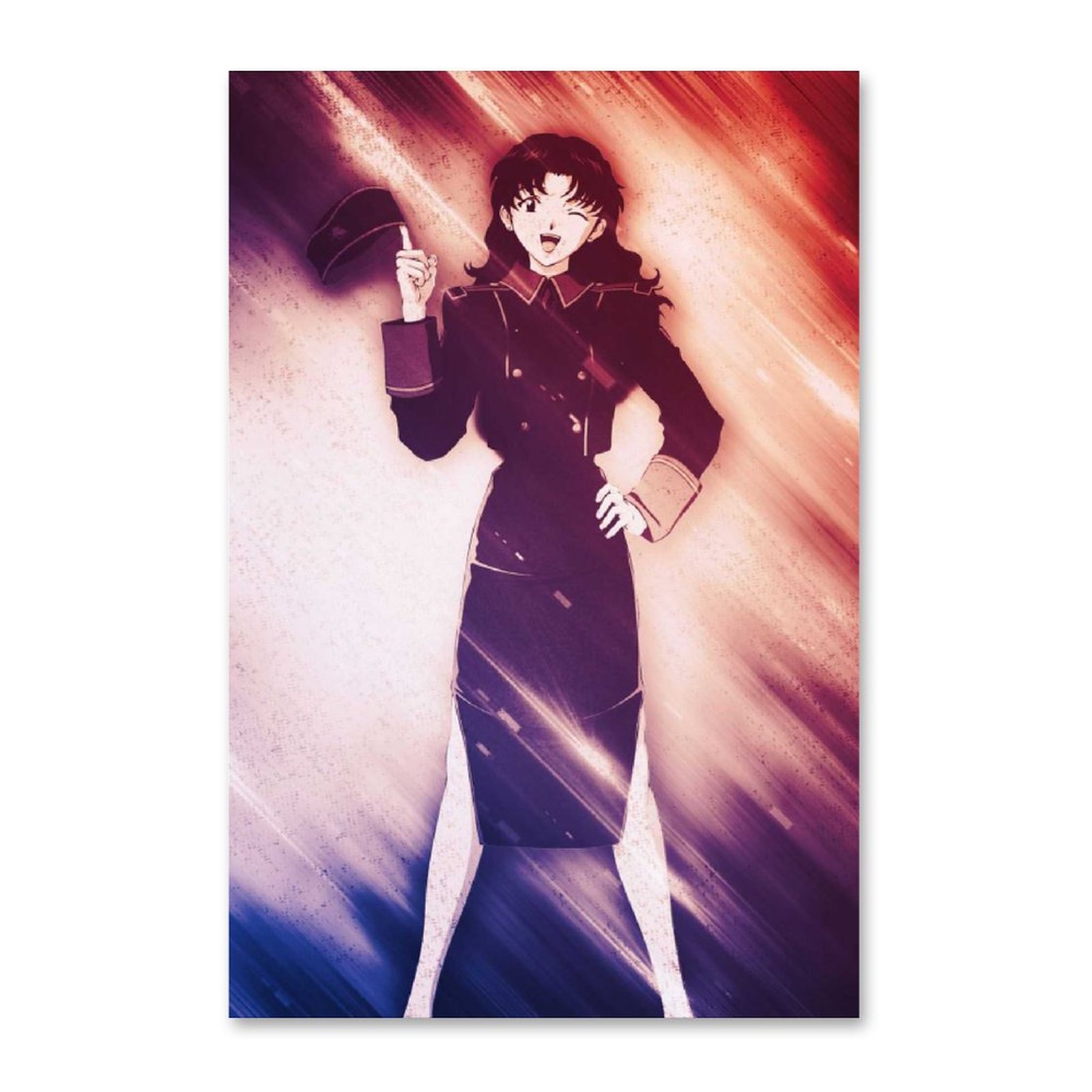 Anime Misato Evangelion GirlCanvas Painting Wall Art Posters and Prints Wall Pictures for Living Room Decoration - Evangelion Shop