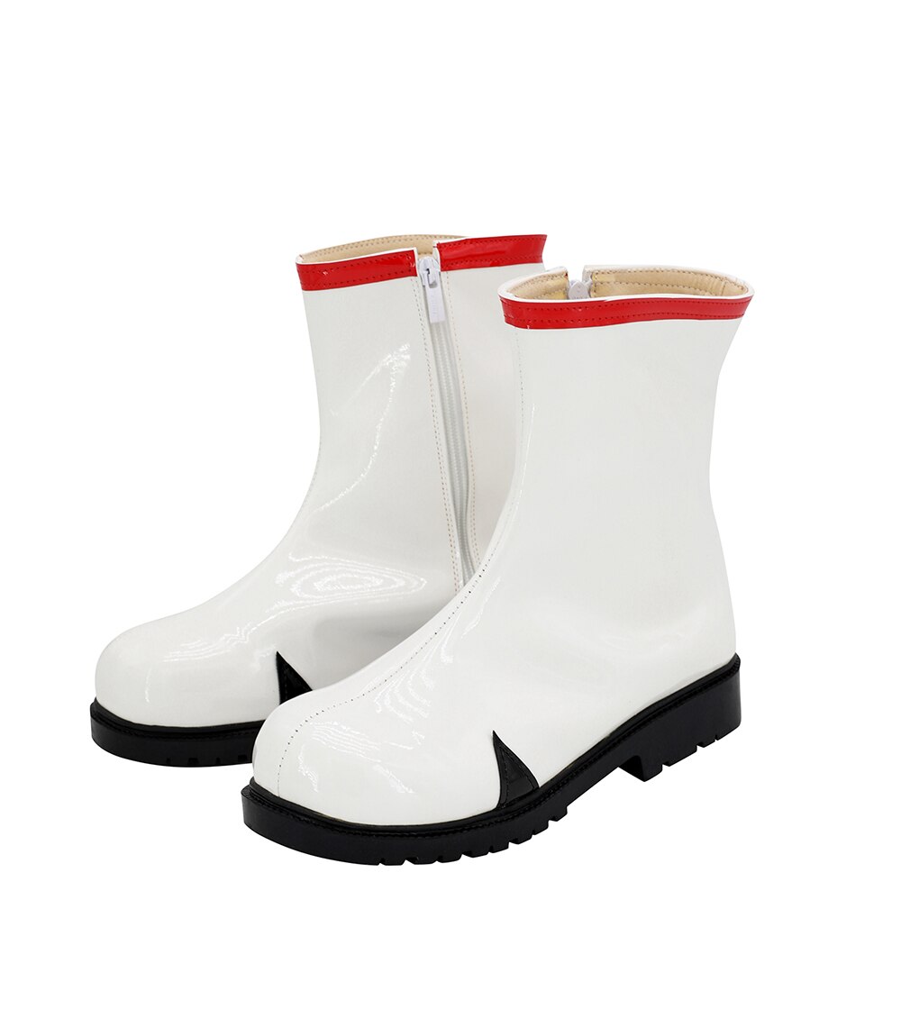 EVA Rei Ayanami Cosplay Boots White Leather Shoes Custom Made Any Size 3 - Evangelion Shop