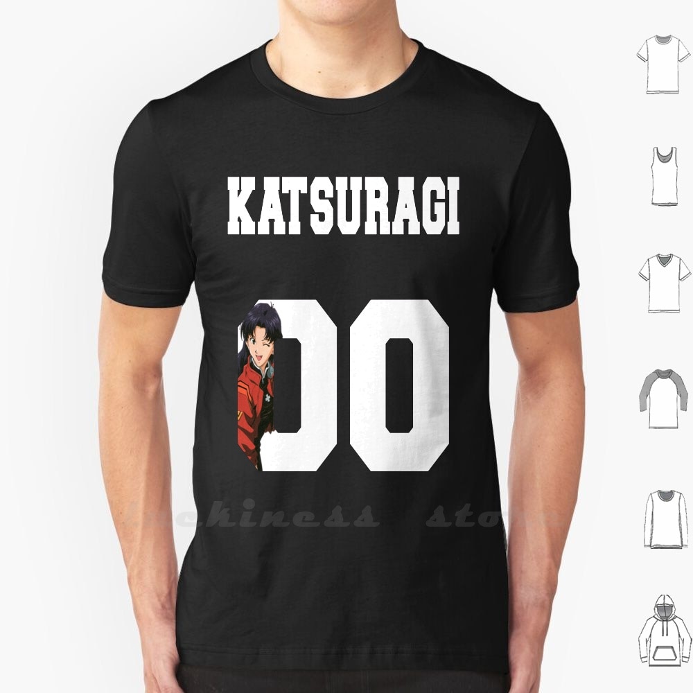 Evangelion Katsuragi Misato T Shirt Cotton Ayanami Evangelion Eva 00 01 02 03 Shinj Ikari Asuka - Evangelion Shop