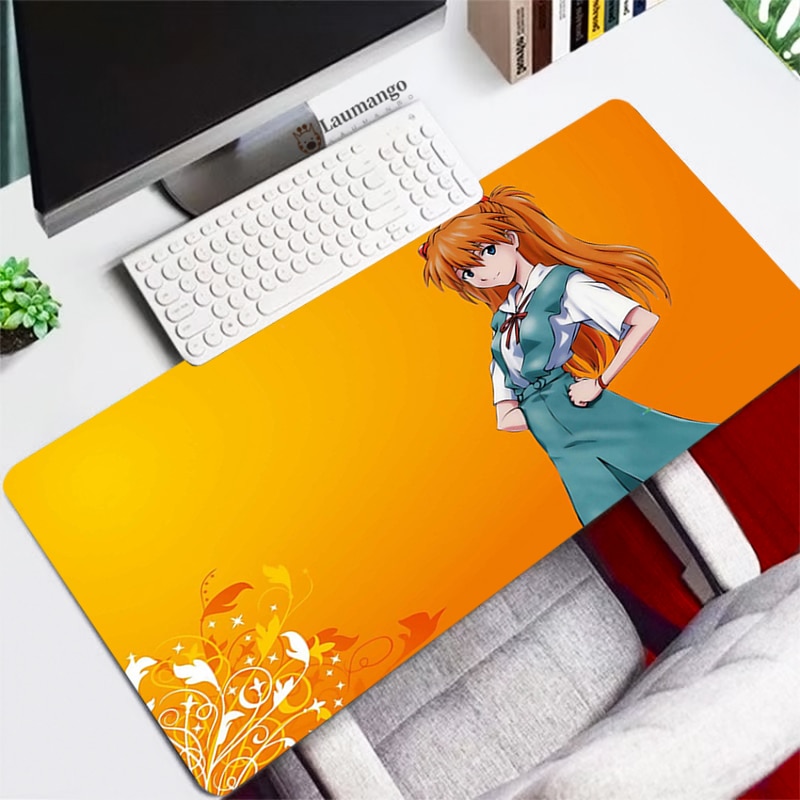 Evangelion Mouse Pad gaming accessories Persian Carpet Large Rubber Speed Laptop Mini Pc Gamer Keyboard Table - Evangelion Shop