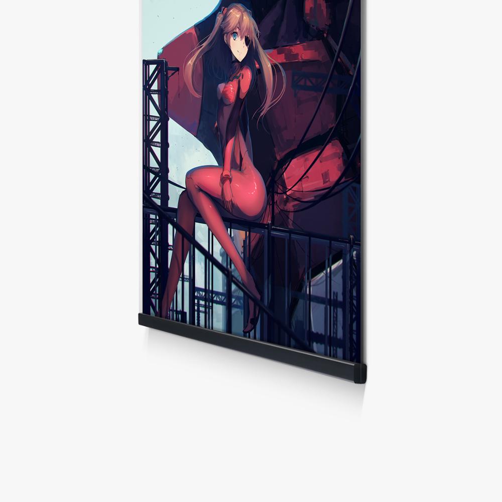 Evangelion Unit 02 Machine Asuka Japan Manga Girls Poster Wall Art Print Canvas Painting Anime Picture 3 - Evangelion Shop