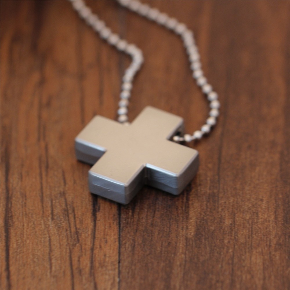 New Stainless Steel Necklace for Women Men Jesus Crystal Cross Pendant Necklaces Gold Silver Cross Fashion 2 - Evangelion Shop