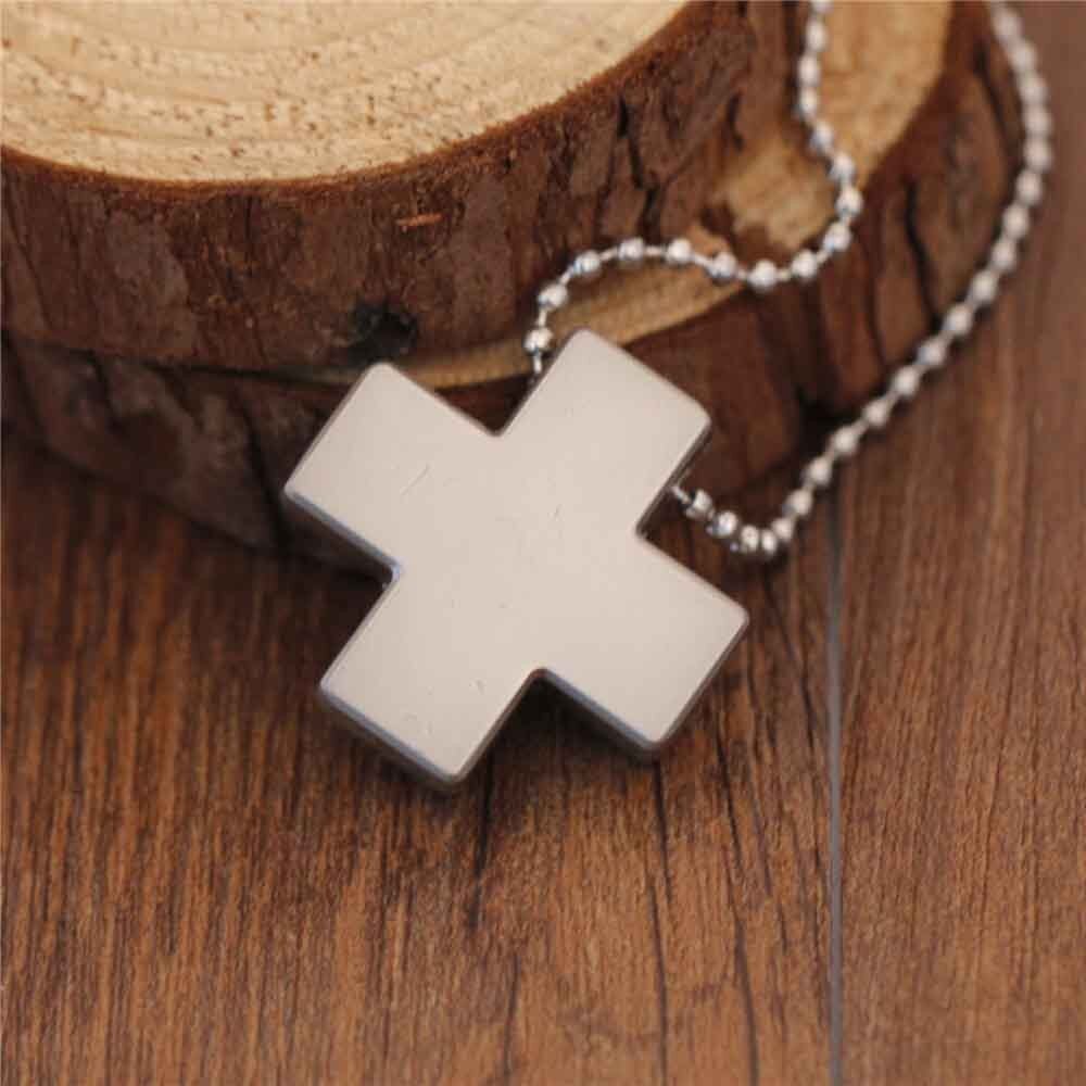New Stainless Steel Necklace for Women Men Jesus Crystal Cross Pendant Necklaces Gold Silver Cross Fashion 3 - Evangelion Shop