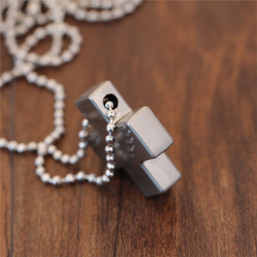 New Stainless Steel Necklace for Women Men Jesus Crystal Cross Pendant Necklaces Gold Silver Cross Fashion 4 - Evangelion Shop