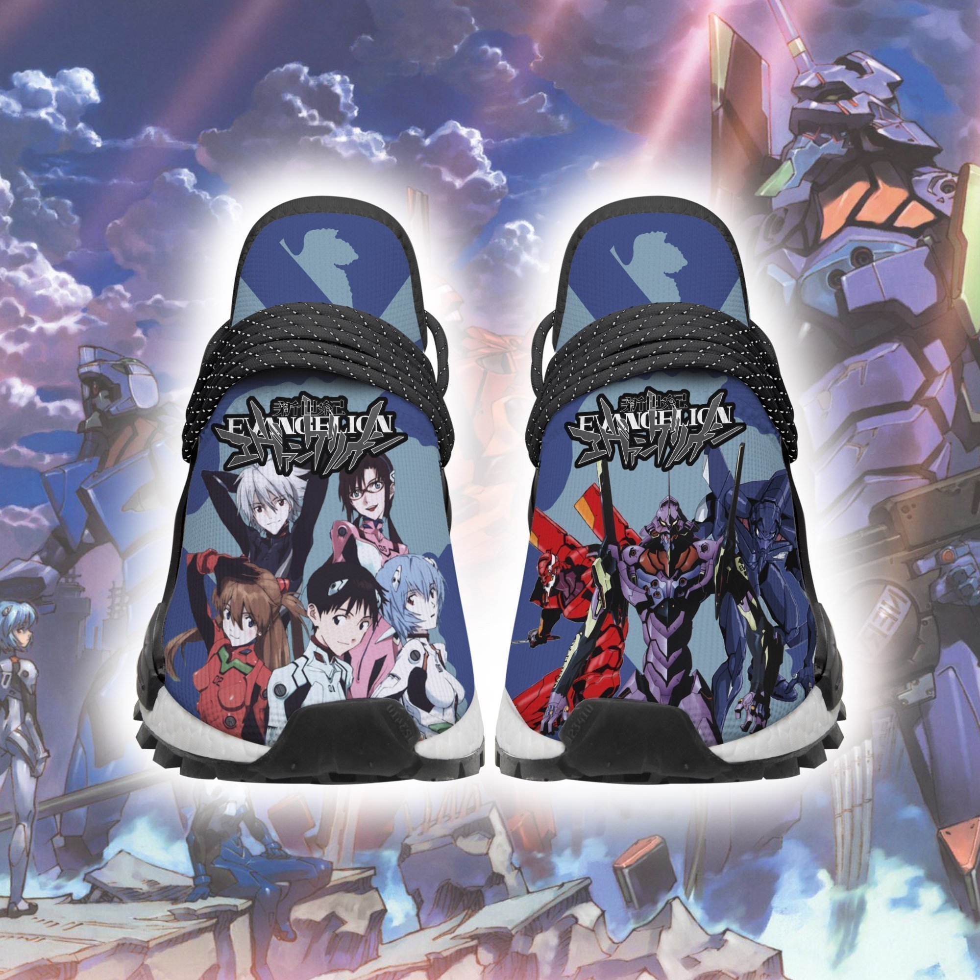 neon genesis evangelion nmd shoes custom anime sneakers gearanime 2 - Evangelion Shop