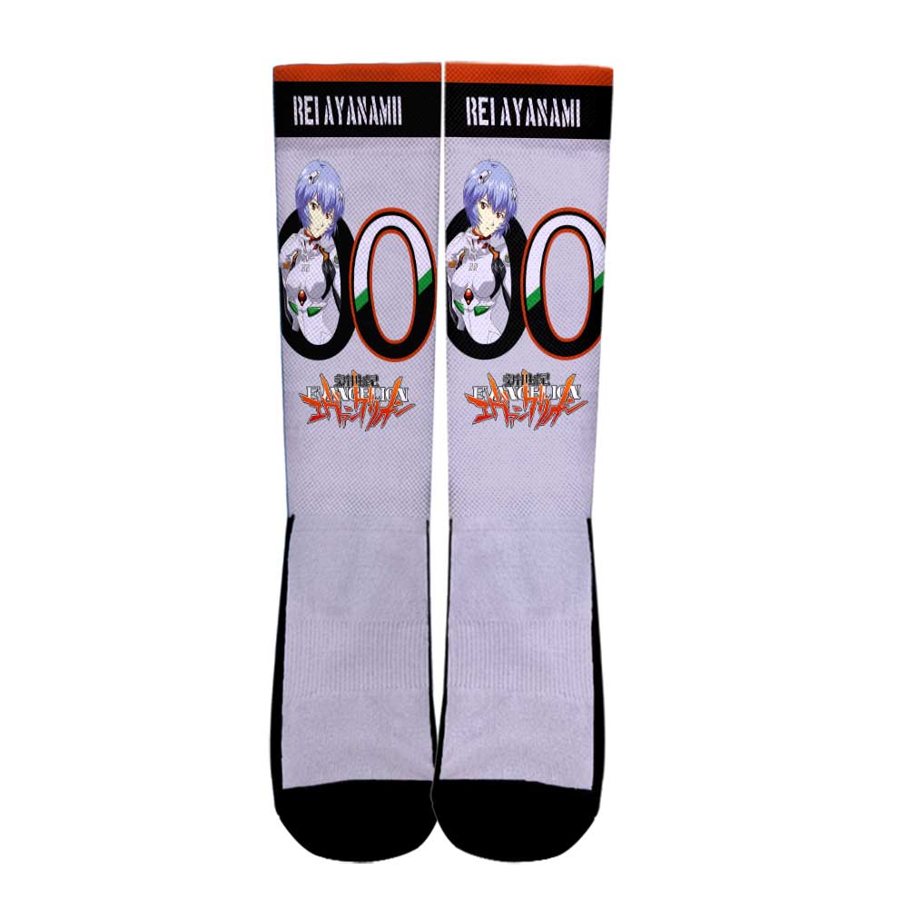 neon genesis evangelion rei ayanami socks anime custom socks pt10 gearanime 2 - Evangelion Shop