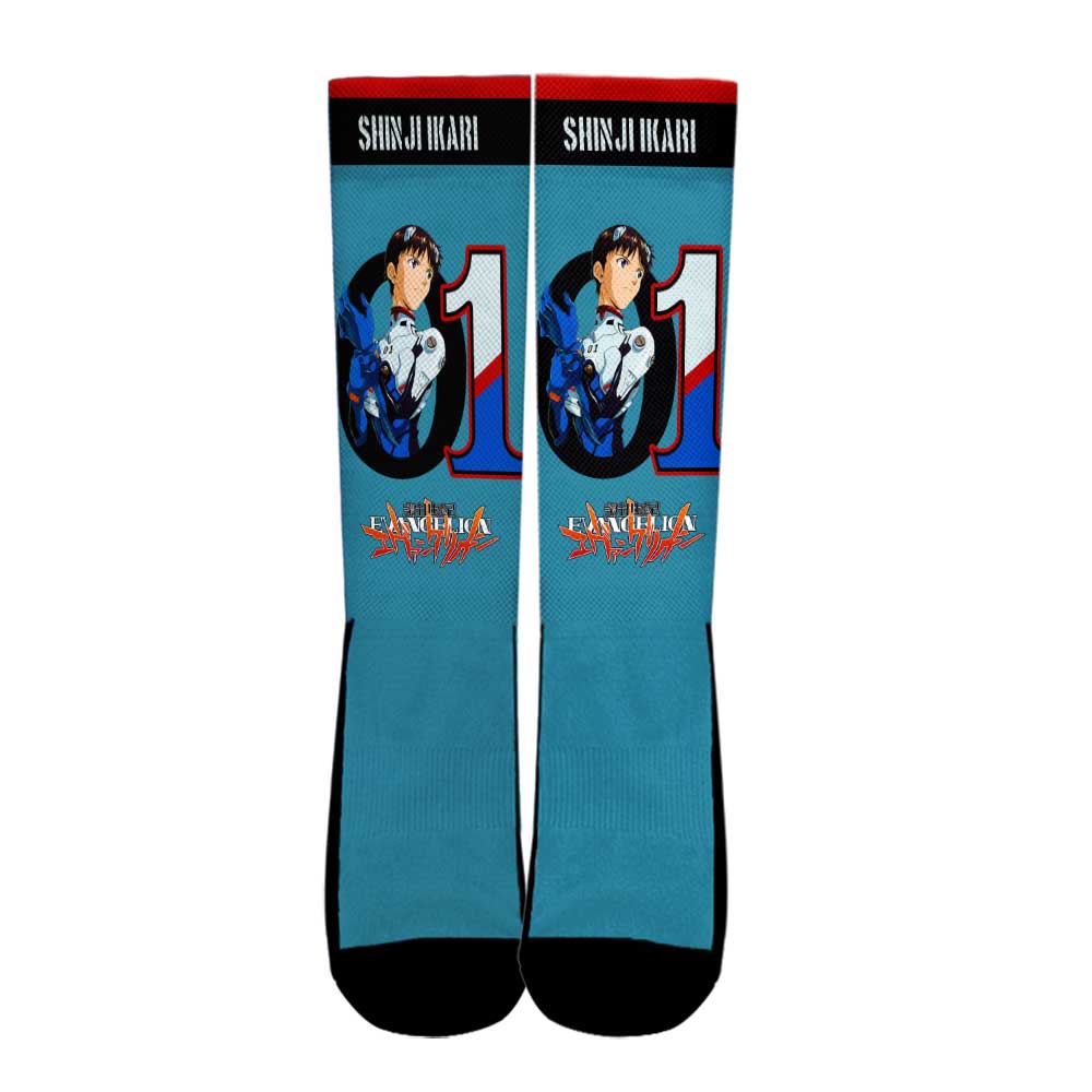 neon genesis evangelion shinji ikari socks anime custom socks pt10 gearanime 2 - Evangelion Shop