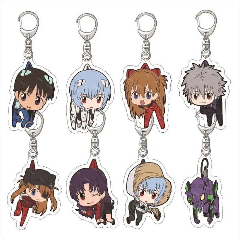 1Pcs-Anime-Evangelion-EVA-Acrylic-Keychain-Cute-Ikari-Shinji-Asuka-Rei-Ayanami-Bag-Pendant-Keyring-Charm